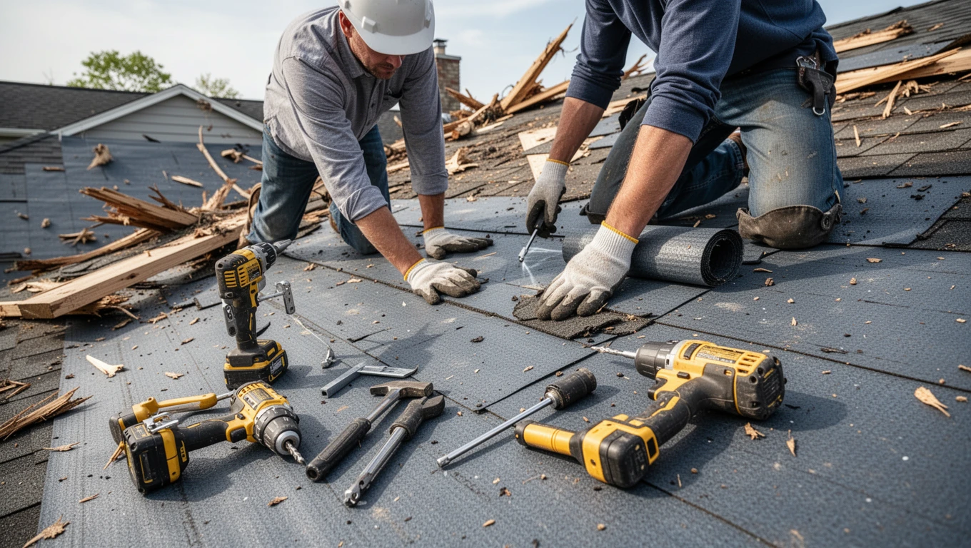 Wind Damage Roof Repair